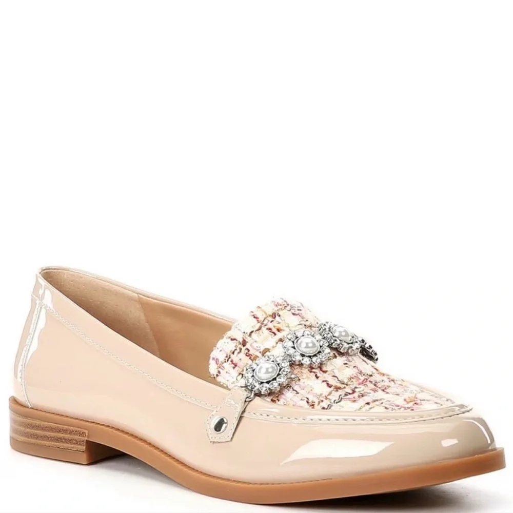 Copper Key Jewel Tinsel Tweed Loafers SZ 6.5 - Picture 1 of 9